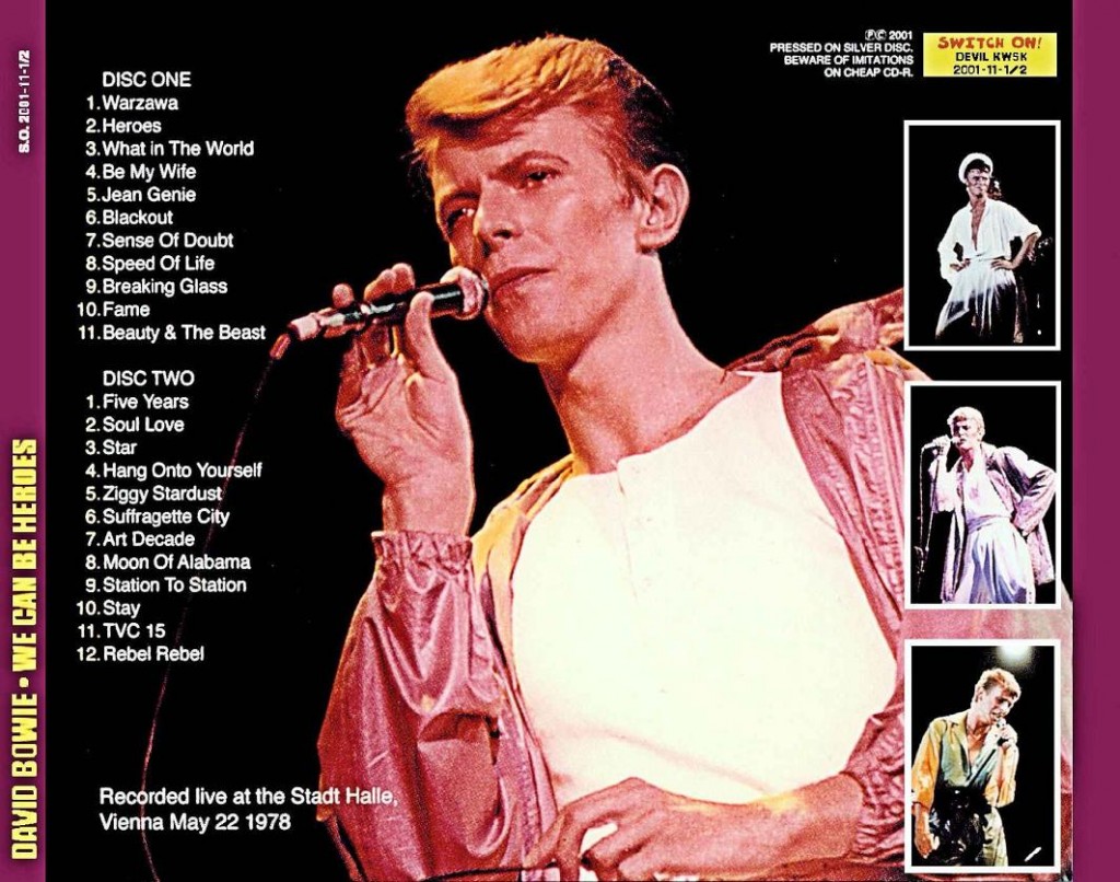 Songs Like Heroes By David Bowie